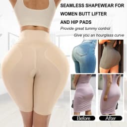 Butt Pads for Bigger Butt Hip Pads Hip Enhancer Upgraded Sponge Padded Butt Lifter Panties Shapewear Tummy Control for Women BBL