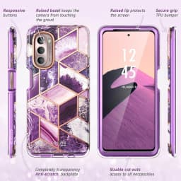 For Moto G Stylus Case 5G (2022) I-BLASON Cosmo Cosmo Slim Full-Body Stylish Protective Case with Built-in Screen Protector