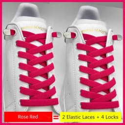 No Tie Shoe laces Elastic Laces Sneakers 8MM Widened Flat Elastic Shoelaces without ties Kids Adult Shoelace Shoes Accessories