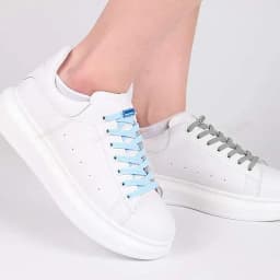 Multicolor Lock No Tie Shoe laces Elastic Sneakers Laces For Kids Adults and Elderly Quick Elastic Athletic Running Shoelace