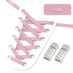 Elastic Laces Sneakers Luxury Diamond Magnetic Lock Shoelaces Without ties Kids Adult No Tie Shoe laces 8MM Width Flats Shoelace