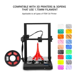 SUNLU PLA Filament PLAplus 1KG 3D Material 10Rolls 1.75MM Arranged Neatly Non-Toxic Odorless No Bubble Bright Color