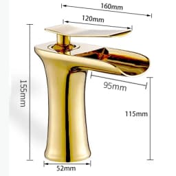 Basin Faucets Waterfall Bathroom Faucet Single Handle Basin Mixer Tap Bath Antique Faucet Brass Sink Water Crane Silver 6009