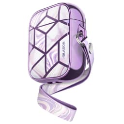 I-Blason Cosmo Case Designed For Airpods, 360 Degree Protective Stylish Marble Case Cover Compatible with AirPods 1st/2nd