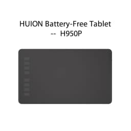 HUION Ultralight Graphic Tablets H640P H950P Digital Tablet Drawing Pen Tablet With Battery-Free Stylus for PC Android Phone