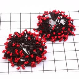 5Pcs/Set Elastic Hair Bands Hair Ties Red beads For Girls kids Ponytail Holder Lovely heart Mickey Hair Rope Hair Accessories