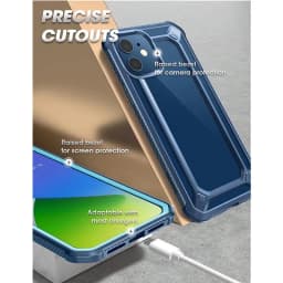 SUPCASE For iPhone 12 Mini Case 5.4 inch (2020 Release) UB EXO Pro Hybrid Clear Bumper Cover WITH Built-in Screen Protector