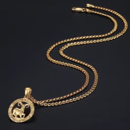 12 Horoscope Zodiac Sign Charm Necklace Gold Color Snake Link Chain 20inch Dropshipping Christmas Gifts GP358