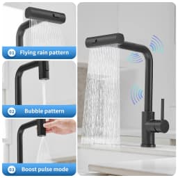 Sensor Kitchen Faucets Brushed Gold Smart Touch Inductive Sensitive Faucet Mixer Tap Single Handle Dual Outlet Water Modes 1005J