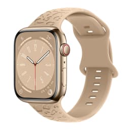 Engraved Band for Apple Watch 44MM 49mm 40mm 41 45mm 38/42mm Leopard Silicone Sport Strap for IWatch Series Ultra 8 7 6 SE 5 4 3