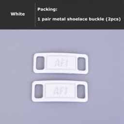 AF1 Shoelace Buckle Metal Shoelaces Shoe Accessories Metal Lace Lock Sneaker Kits Lace Buckle Air Force One Shoe decoration