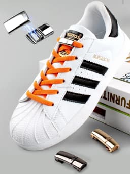 New Magnetic Lock Shoelaces Elastic No tie Shoe laces Rainbow Sneakers Laces Kids Adult Lazy Shoelace One Size Fits All Shoes