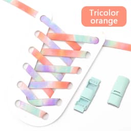 Rainbow Magnetic Lock Shoelaces Elastic Sneaker Laces Adults Kids 8MM Wide Flats Rubber No Tie Shoe laces Shoe Accessories