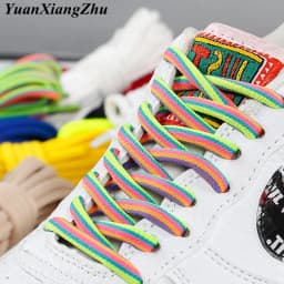 New Round Shoelaces Rainbow Solid Classic Boot Shoelace Casual Sports Boots shoes Lace Sneaker Shoe Laces Strings 14color