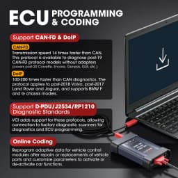 Autel MaxiCOM Ultra Lite Scanner Top Diagnostic Tool OBD Scanner 2 Years Update ECU Programming Automotive Scanner Topology Map