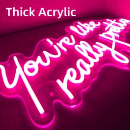 60cm Neon Sign Large Neon LED Sign You Are Like Really Pretty Neon Light Sign Custom Room Decor Wall Art Girl Bedroom Decor pink