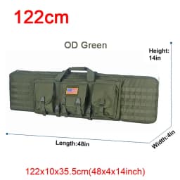 LQARMY 81 97 106 122cm Tactical Gun Bag Double Rifle Case Molle Rifle Bag Sniper Airsoft Gun Case Backpack Hunting Gun Holster