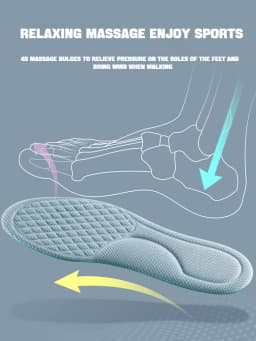 Arch Support Insoles for Feet Memory Foam Non Slip Shoe Pads Plantar Fasciitis Relief Orthopedic Shoes Insole Comfort Inserts