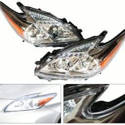 Left / Right Side Headlights Halogen Headlamps Assembly for 2010-2011 Toyota Prius