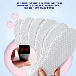 5Pair/Pack Nature Wood Pulp Insole Disposable Insoles Men Woman Thin Sports Shoes Sole Breathable Sweat Soft Comfort Shoe Pads
