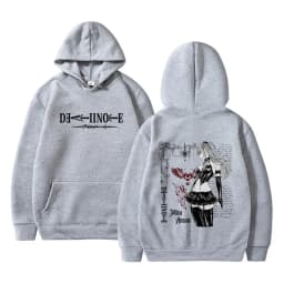 Hot Anime Death Note Misa Merch Hoodie Men Women Casual Oversized Pullover Hoodies Men's 90s Vintage Manga Hooded Sweatshirt