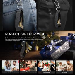 Key Organizer,Keyholder Keychain, Compact Metal Key Case, Minimalist Key Fob,Keychain For Men,Holds 2-6keys