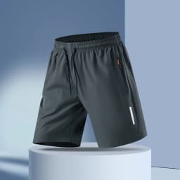 New Men's Plus Size Casual Sports Shorts Summer Quick Dry Breathable Drawstring 5-Inch Athletic Shorts for Running Gym Workout