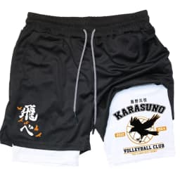 Anime Volleyball Shorts Quick-Drying Fitness High-Performance Shorts Men Sports Exercise Training Bodybuilding Gym Shorts M-3XL