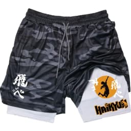 Anime Volleyball Shorts Quick-Drying Fitness High-Performance Shorts Men Sports Exercise Training Bodybuilding Gym Shorts M-3XL