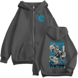 Anime Gachiakuta Zanka Zipper Hoodie Men Women Vintage Long Sleeve Oversized Sweatshirt Fleece Pullover Coats Hoodies Streetwear