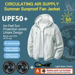 Couple Summer Cooling Fan Vest, Breathable Heat-Resistant Air Conditioned Sleeveless Workwear for Outdoor Use(Not Power)