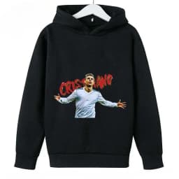 Spring Autumn Casual Children's Hoodie Sports Sweatshirt for Boys and Girls Ronaldo Printed 2-14 Years Fashion Kids Pullover Top