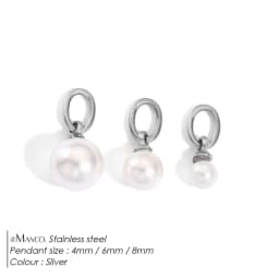ZHENL Fashionable Round Pearl Pendant Women's Three-Piece Set Elegant Simple Design Luxury Feel DIY Jewelry Accessories