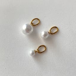 ZHENL Fashionable Round Pearl Pendant Women's Three-Piece Set Elegant Simple Design Luxury Feel DIY Jewelry Accessories