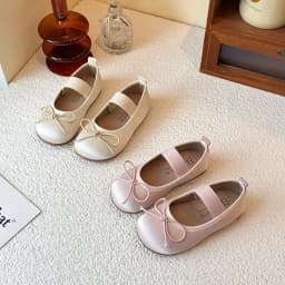 Spring Girls Cute Bow Mary Jane Flats Breathable Soft Sole Kids Ballet Shoes Casual Charming Princess Shoes for Little Girls