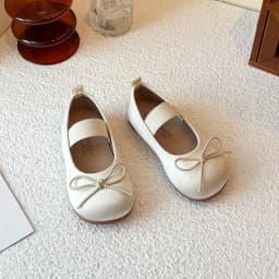 Spring Girls Cute Bow Mary Jane Flats Breathable Soft Sole Kids Ballet Shoes Casual Charming Princess Shoes for Little Girls