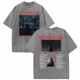 Bad Omens Do You Feel Love Tour 2026 Vintage Washed T Shirt Gothic Rock Band Concert Tshirts Men Women Fashion Oversized T-shirt