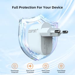 45W GaN PD Fast Charger, Single USB-C Port Mini Wall Charger for iPhone, Samsung Galaxy, Full Series Xiaomi & More