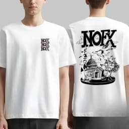 Summer Cotton Tee NOFX Rock Band Graphic T-shirt Oversized Y2k Unisex Men Women High Quality Short Sleeve Tops Fashion Clothing