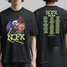 Summer Cotton Tee NOFX Rock Band Graphic T-shirt Oversized Y2k Unisex Men Women High Quality Short Sleeve Tops Fashion Clothing