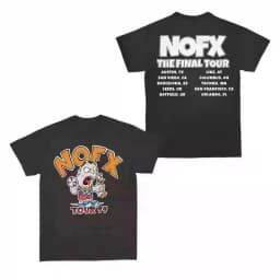 Summer Cotton Tee NOFX Rock Band Graphic T-shirt Oversized Y2k Unisex Men Women High Quality Short Sleeve Tops Fashion Clothing