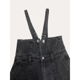 Women's Summer Adjustable Straps Cargo Pocket Denim Non-Stretch High Waist Wide Leg Casual Vintage Y2K Streetwear Jumpsuit