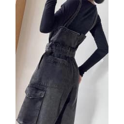 Women's Summer Adjustable Straps Cargo Pocket Denim Non-Stretch High Waist Wide Leg Casual Vintage Y2K Streetwear Jumpsuit