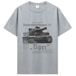 2026 German Armored Troops Tiger Tank Printed T-Shirt Royal Armoury Summer Cotton Short Sleeve Men T Shirt Streetwear Tee Summer