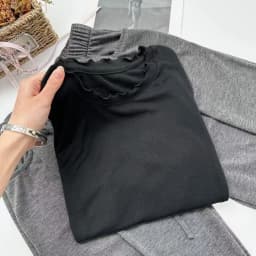 Spring Summer White T-shirt Loose Fit Petal Sleeve Cover-up Female Chic Fungus Neck Tees Tops See Through Korean Lady T Shirt