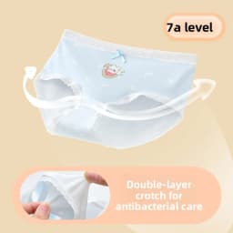 4 Pack Girls Underwear Cotton A-Class for 3-15 Years No Wedgie Summer Comfort