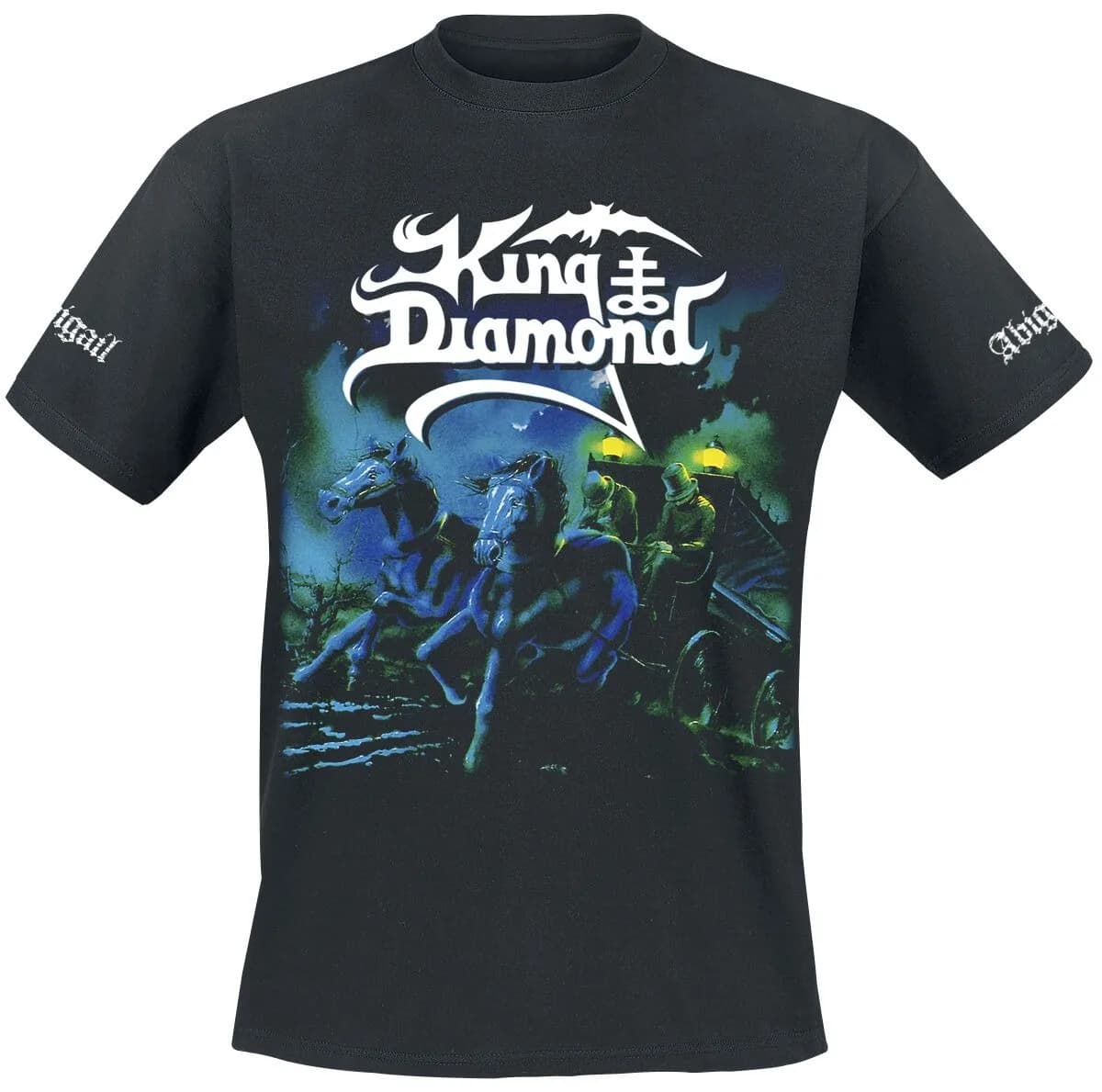 King Diamond Abigail Carriage Print Cotton T-Shirt Heavy Metal Streetwear Unisex Crew Neck Short Sleeve Tee