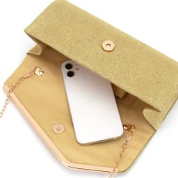 Fashionable Clutch Bag, New Versatile Makeup Bag for Women's Weddings, Round-bottomed Metal Flip Top Dinner Bag