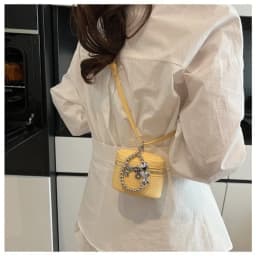 2026 NEW Ins Fashion Luxury Cute Love Fashion Joker Candy-colored Shoulder Portable Red Headphone Case Wrist Strap Mini Bag