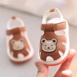 Summer Baby Sandals Boy Girls Sound Shoes Soft Bottom Anti Slip 0-2 Years Toddler Squeaky Shoes Baby Girl Sandals Boy Shoes